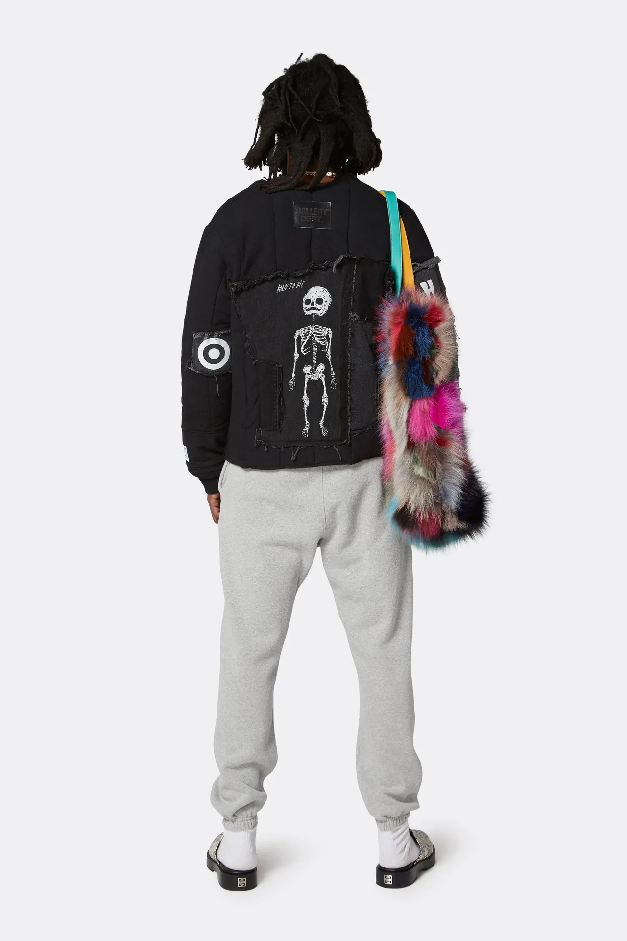 GALLERY DEPT. ENGLISH LOGO SWEAT PANTS E English basic logo sweatpants Vintage washed trousers floral gray S-XL